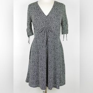 Women’s Black Dress with White Flowers- Great Condition